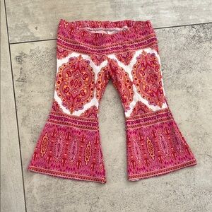 Pink Paisley Kids Flared Bottoms
